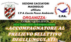 Corso per Accompagnatore al Prelievo Selettivo – Magreglio (CO) – 17 Giugno 2024