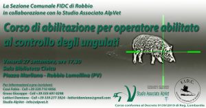 Corso Abilitazione Operatore Abilitato al Controllo degli Ungulati – Robbio Lomellina (PV) – 27 settembre 2024